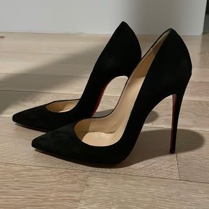 Christian Louboutin “So Kate”, 120mm, black suede, 35.5 EU